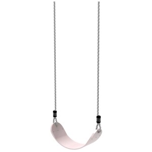 Altalena OutdoorToys rosa antico con corde, adatta per strutture per altalene.
