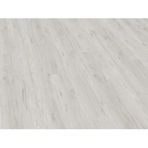 Heller Laminatboden Excellent Nussbaum Hickory Fresno mit Holzstruktur, 8 mm stark.