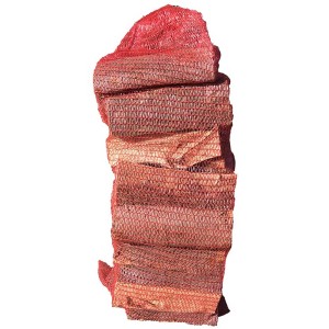Bois de chauffage en filet, bûches d'env. 33 cm, bois feuillus, sac de 10 kg.