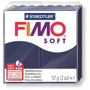 Fimo Soft Modelliermasse in Windsor-Blau, 57g Packung, ideal für kreative Modellierprojekte.