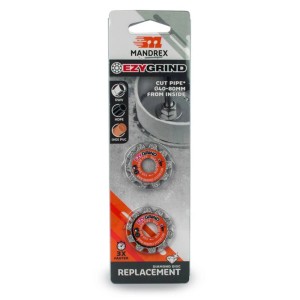 Mandrex EzyGrind disques diamantés, jeu de 2 pièces de rechange pour coupe-tubes.