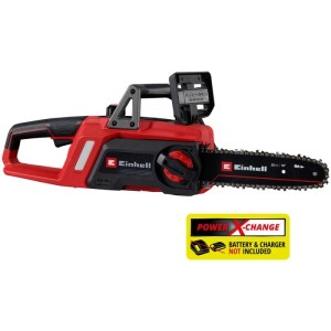 Tronçonneuse à batterie rouge Einhell GE-LC 18/25 Li BL Solo sans batterie ni chargeur.