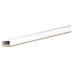 Goulotte de câble blanche autocollante, 16x10 mm, longueur 2 m.