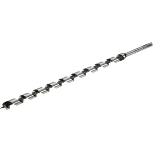 Mèche à bois LUX Comfort, 16 mm x 460 mm, pour perçages profonds dans les poutres en bois. Foret à bois avec pointe filetée.