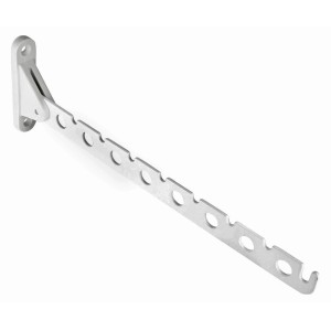 Stendibiancheria bianco OBI Hemera (300 mm) in acciaio per montaggio a parete per una ventilazione ottimale dei vestiti.