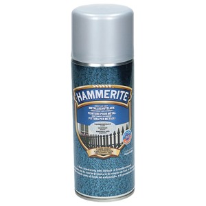 Hammerite Rostschutzlack Hammerschlag Silber, Metallspray für Rostschutz und Lackierung.