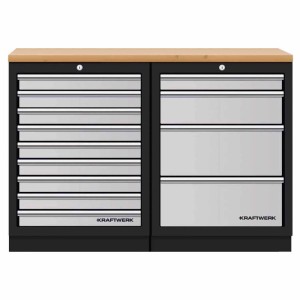 Kraftwerk 2er-Kombi Werkstatteinrichtung Mobilio (HxBxT) 91 x 136 x 45,8 cm