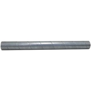 Wickelfalzrohr, Ø 100 mm, 1 m Länge, für Lüftungssysteme.