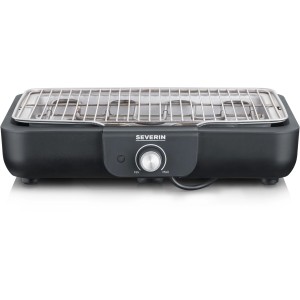 Griglia da tavolo Severin con griglia in acciaio inox, controllo temperatura per griglie elettriche.