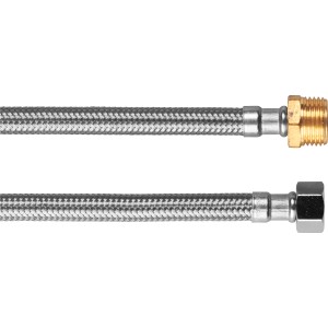 LUX Flex-Armaturenschlauch, 500 mm, acier inoxydable, pour raccorder les tuyaux d'eau.