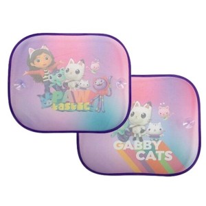 Pare-soleil Hits4Kids Gabby's Dollhouse, lot de 2, pour intérieur de voiture.