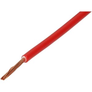 Filo elettrico T-Litze H05V-K rosso, 0.75 mm², bobina da 20 m per installazioni elettriche.