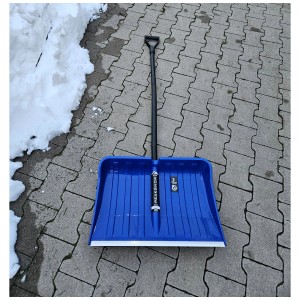 Spazzaneve blu Alpinus Metal con manico in alluminio e pala in plastica.