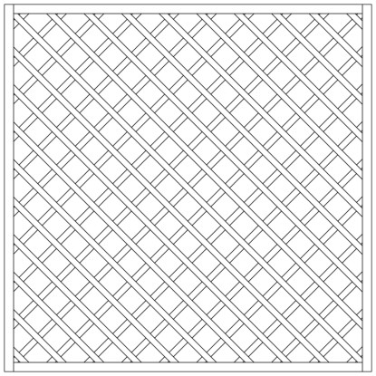 Neogard Rankzaun kesseldruckimprägniert Grün 180 x 180 cm