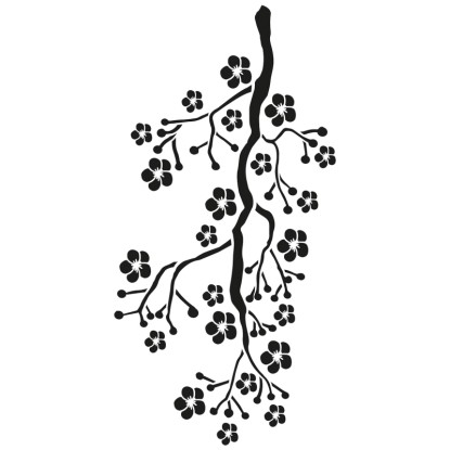 Aladine Stencil Fiori di ciliegio 20 x 30 cm