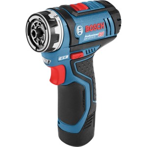 Avvitatore a batteria Bosch Professional GSR 12V-15 FC con corpo blu e nero.