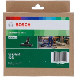 Brosse de sol Bosch pour AdvancedVac 18V-8, utilisation humide et sèche, Ø 35mm, dans son emballage.