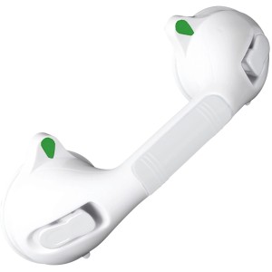 Wenko Maniglione per vasca Secura, 290 mm, maniglione bianco per maggiore sicurezza in bagno.