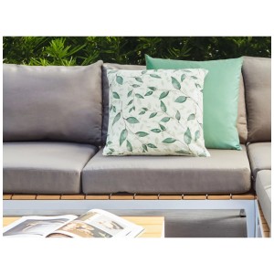 Beliani Set di cuscini decorativi Flyleaf verde menta-bianco 45 x 45 cm / 2 pz