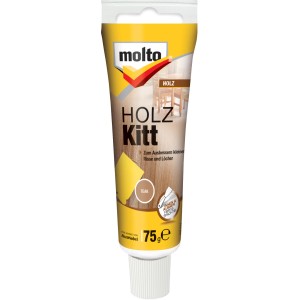 Tube Molto Holz Kitt Teak 75g für Reparaturen im Innen- und Außenbereich.