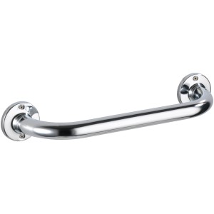 Wenko Barre d'appui de baignoire Basic, 30 cm, en acier inoxydable poli pour plus de sécurité dans la salle de bain.