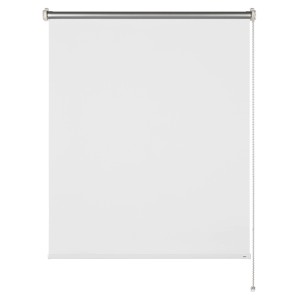 Schöner Wohnen store thermique Martha, 45x150 cm, blanc, avec chaînette latérale et dos aluminisé.