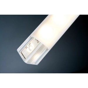Paulmann Delta Profilo con Diffusore, 2 m, per strisce LED. Profilo in alluminio con copertura satinata.