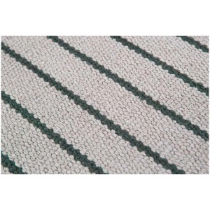 Tappeto Missouri a righe argento e verde scuro, 60x120 cm.