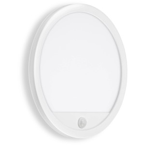 Applique murale extérieure LED Telefunken Nizza blanche avec détecteur de mouvement, 15W.