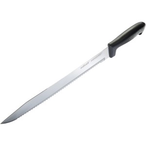 Coltello per isolamento Wolfcraft con lama da 305 mm e manico in plastica nera.