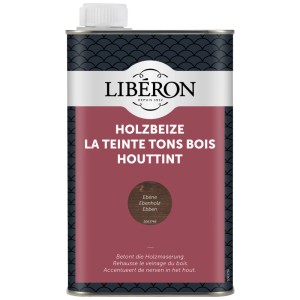 Boîte de teinture à bois ébène inodore 500ml de Liberon. Pour meubles en bois d'intérieur.