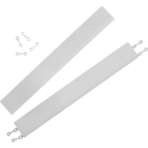Listelli per bordi Andiamo, grigio chiaro, 38 cm, 2 pezzi per pavimenti da esterno.