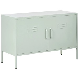 Beliani Armoire de bureau Uria vert menthe 65 x 100 x 40 cm