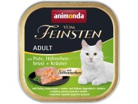 Vom Feinsten Katzen-Nassfutter Adult Pute und Hühnchenbrust und Kräuter je 100 g