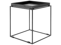 Table d'appoint Beliani Saxon en métal Noir (HxlxP) 50 x 40 x 40 cm