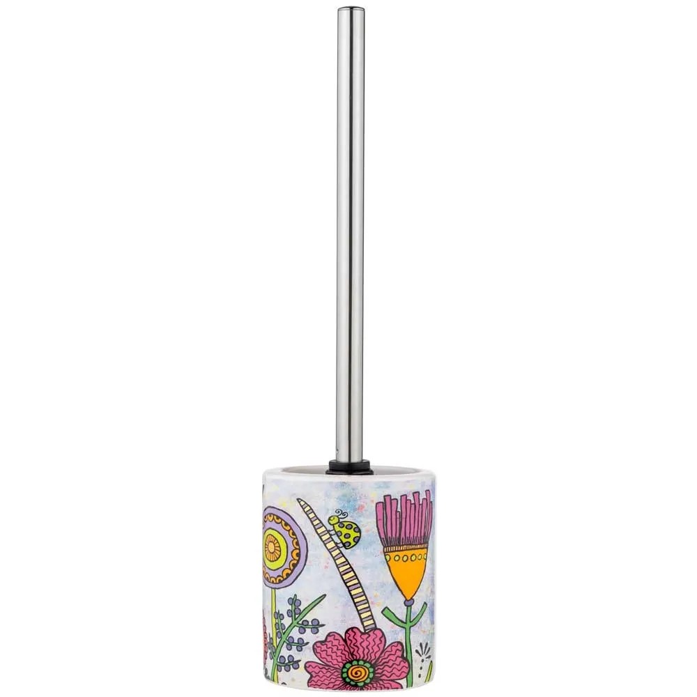 Zahnputzbecher Von WENKO – Buntes Blumenmotiv Für Bad-Deko
