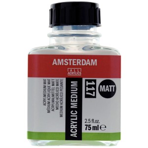 Flacon Amsterdam Médium Acrylique Mat 117, 75 ml. Pour diluer les peintures acryliques.