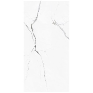 Revêtement de sol vinyle à clic Decoflooring Solid Rock Light Marble White, vue détaillée.