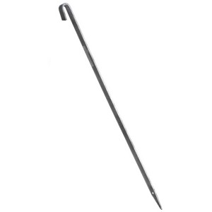 Piquet d'ancrage métallique, hauteur 50 cm, pour construction de clôtures et écrans.