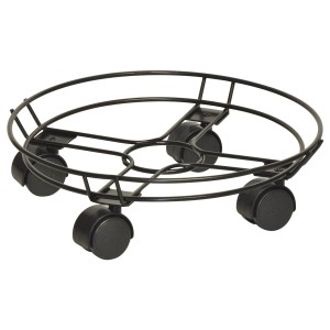 Wagner Multi Roller filo nero Ø 300 mm con 4 doppie ruote, base a rotelle.