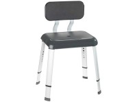 Badhocker mit Rückenlehne Secura Premium höhenverstellbar Anthrazit Badhocker mit Rückenlehne Secura Premium höhenverstellbar Anthrazit