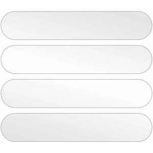 Bandes autocollantes réfléchissantes blanches, 11x9 cm, pour plus de sécurité.