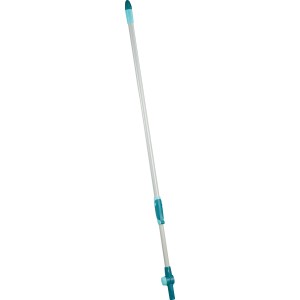 Manico telescopico Leifheit, 110-190 cm, con snodo per dispositivi di pulizia.