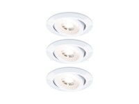Paulmann Einbauleuchten-Set LED-Spots schwenkbar / dimmbar Weiss matt / 3 Stk. Paulmann Einbauleuchten-Set LED-Spots schwenkbar / dimmbar Weiss matt / 3 Stk.
