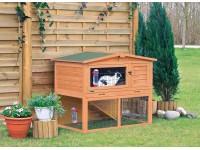 Trixie Kleintierstall Natura mit Freilaufgehege 124 x 102 x 78 cm Braun