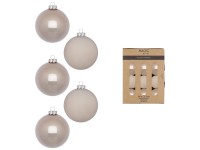 Magic Glaskugel-Set Fine Alabaster Glas Beige Ø 3 cm / 24 Stk.