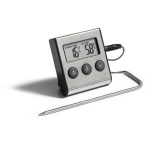 Termometro digitale per carne Möller Therm con sonda in acciaio inox e timer.