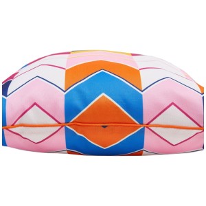 Coussin Andiamo Helia à chevrons, multicolore, 40x40 cm.