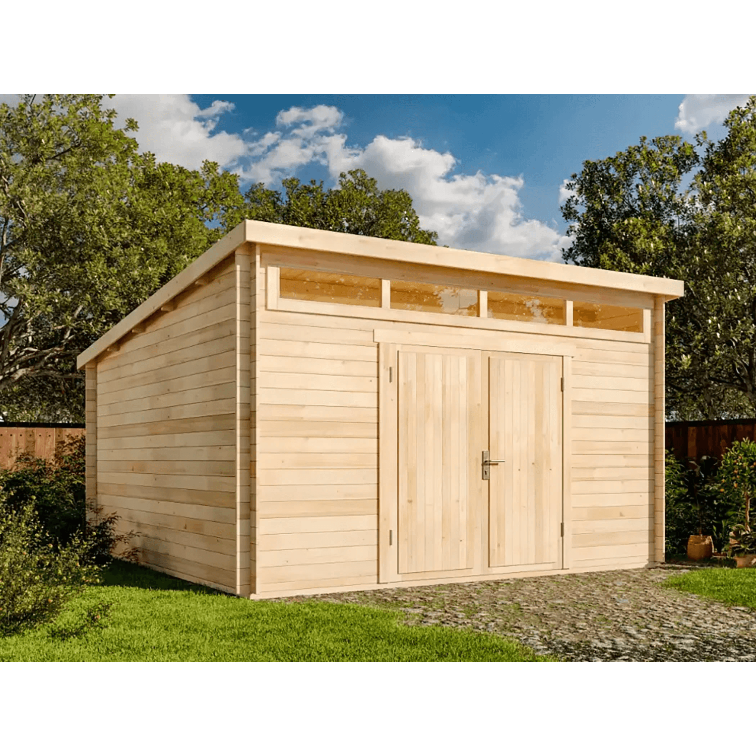 Gartenhaus Holz Weiss