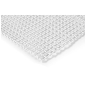 Grille antidérapante blanche Andiamo 60x120 cm pour tapis sur sols lisses.